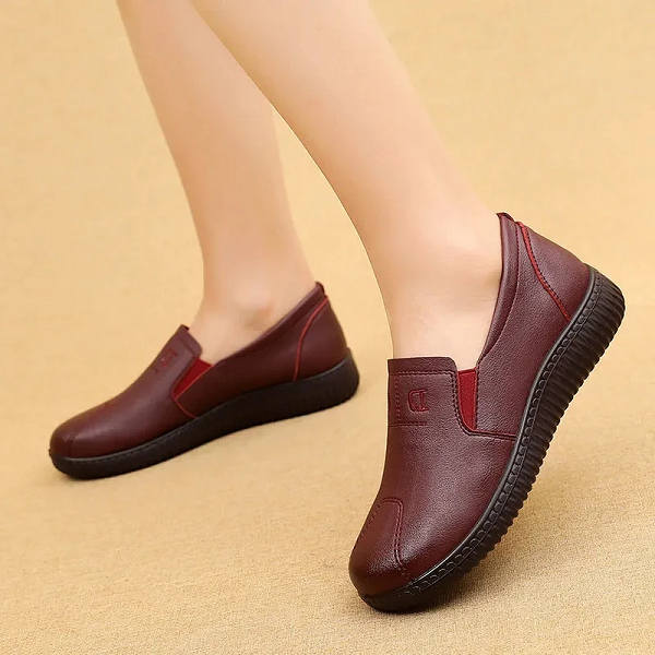 Wide Fitting Shoes Genuine Leather Casual Women Shoes